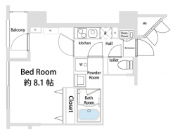 ラフィール八丁堀の間取り図