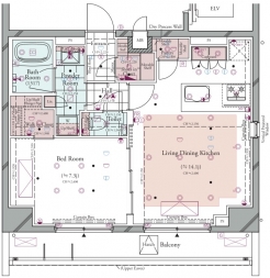 コンシェリア白金台 ＜ＴＯＫＹＯ ＰＬＡＴＩＮＵＭ＞ の間取り図