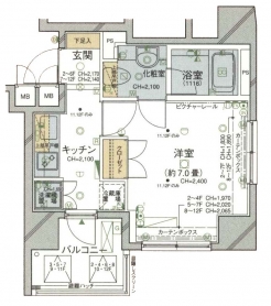 パレステュディオ麹町の間取り図