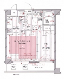 グラーサ上用賀の間取り図