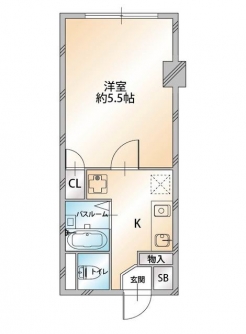 ネオマイム中目黒の間取り図