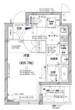 グラーサ銀座イーストの間取り図