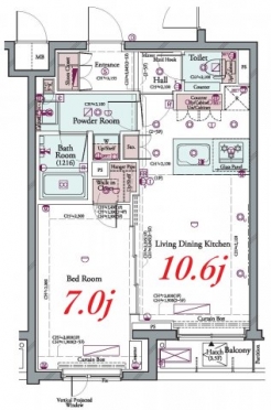 コンシェリア品川南 ＴＨＥ ＧＲＡＮＤ ＲＥＳＩＤＥＮＣＥの間取り図