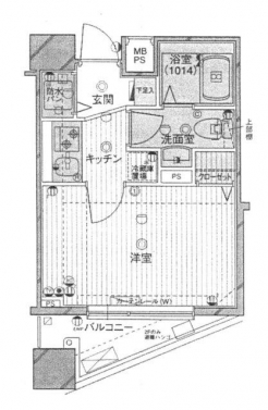 クレアシオン渋谷神山町の間取り図