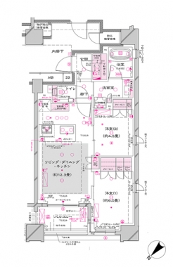 オーパスレジデンス銀座イーストの間取り図