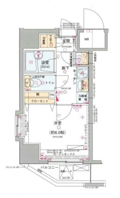 コンシェリア御茶ノ水の間取り図