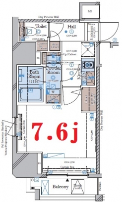 コンシェリア新橋　ＳＩＸの間取り図