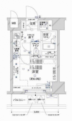 ＣＯＮＣＩＥＲＩＡ新橋の間取り図