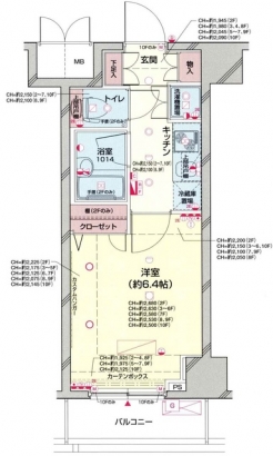 パレステュディオ早稲田ＰａｒｋＶｉｅｗの間取り図