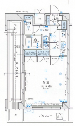 パレステュディオ三田の間取り図