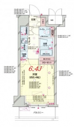 パレステュディオ早稲田ＰａｒｋＶｉｅｗの間取り図