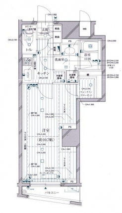 グラーサ西麻布の間取り図