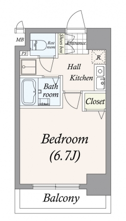 プレール・ドゥーク住吉の間取り図