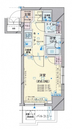 パレステュディオ立教通りの間取り図