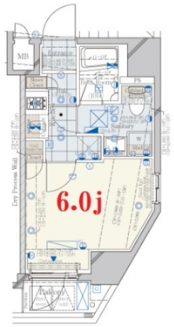 コンシェリア新橋　ＣＲＯＳＳＩＡの間取り図