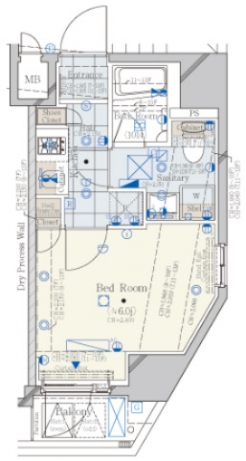 コンシェリア新橋　ＣＲＯＳＳＩＡの間取り図