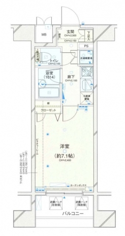 コンシェリア蒲田　Ｕ’ｓ　Ｓｑｕａｒｅの間取り図