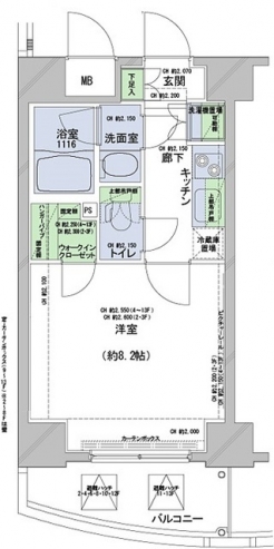 コンシェリア駒込の間取り図