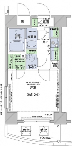 コンシェリア駒込の間取り図