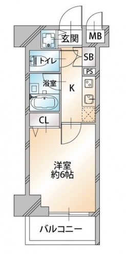 パレステュディオ六本木ＥＡＳＴⅡの間取り図