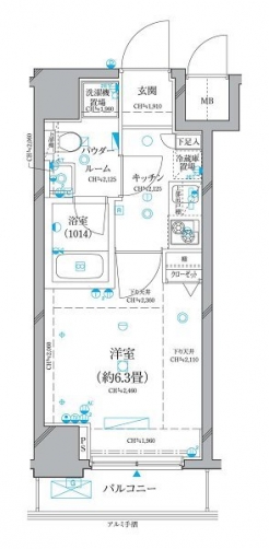 コンシェリア日本橋の間取り図