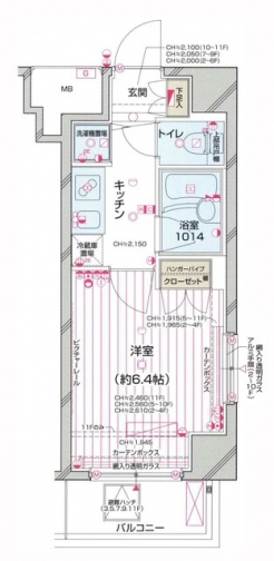 パレステュディオ南麻布の間取り図