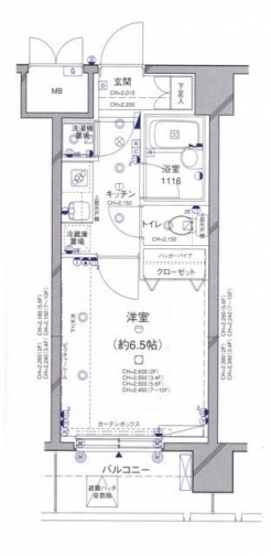 パレステュディオ田町の間取り図