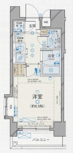 パレステュディオ文京南の間取り図