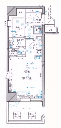 パレステュディオ芝大門の間取り図