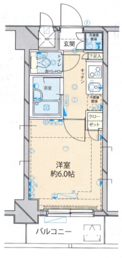 パレステュディオ神楽坂の間取り図