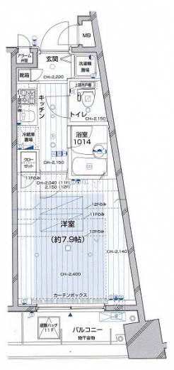 グラーサ東京イーストの間取り図