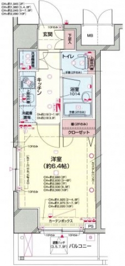 パレステュディオ早稲田ＰａｒｋＶｉｅｗの間取り図