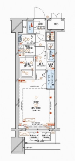 コンシェリア浅草の間取り図