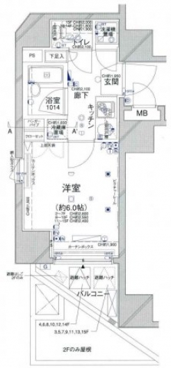 ＣＯＮＣＩＥＲＩＡ新橋の間取り図