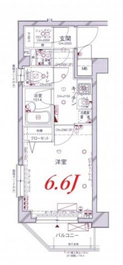 パレステュディオ赤坂弐番館の間取り図