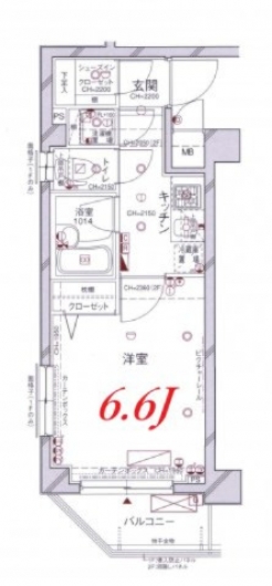 パレステュディオ赤坂弐番館の間取り図