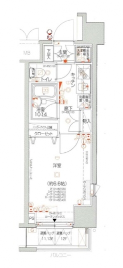 パレステュディオ四谷の間取り図