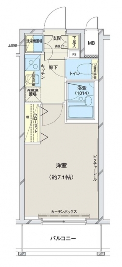 コンシェリア門前仲町の間取り図