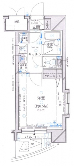 パレステュディオ芝浦＜Ｔｏｋｙｏ　Ｂａｙ＞の間取り図