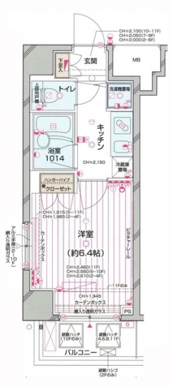 パレステュディオ南麻布の間取り図