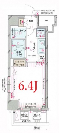 パレステュディオ南麻布の間取り図