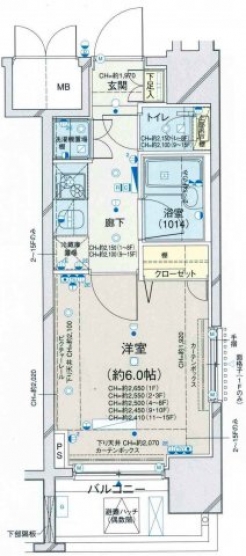 ＣＯＮＣＩＥＲＩＡ芝公園の間取り図