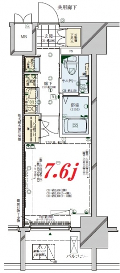 コンシェリア駒込ＡＮＮＥＸの間取り図