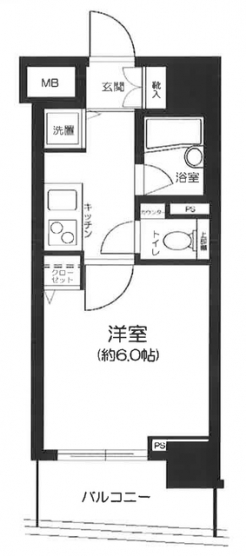 パレステュディオシンシア文京千石の間取り図