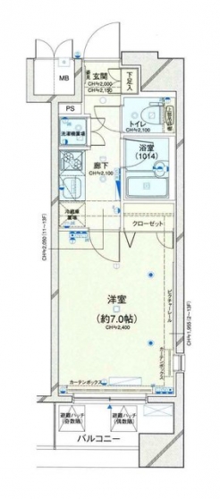 コンシェリア蒲田　Ｕ’ｓ　Ｓｑｕａｒｅの間取り図