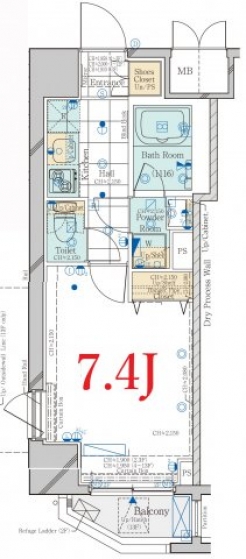 コンシェリア新橋 ＭＡＳＴＥＲ’Ｓ ＶＩＬＬＡの間取り図