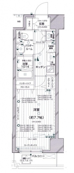 パレステュディオ渋谷本町の間取り図