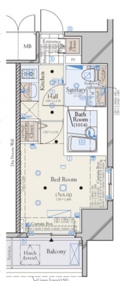 コンシェリア芝公園＜ＴＯＫＹＯ ＰＲＥＭＩＵＭ＞の間取り図