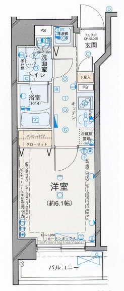 パレステュディオ御茶ノ水駿河台弐番館の間取り図