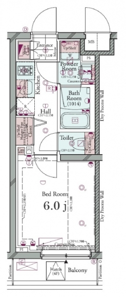 コンシェリア横濱元町 ＴＨＥ ＲＥＳＩＤＥＮＣＥの間取り図